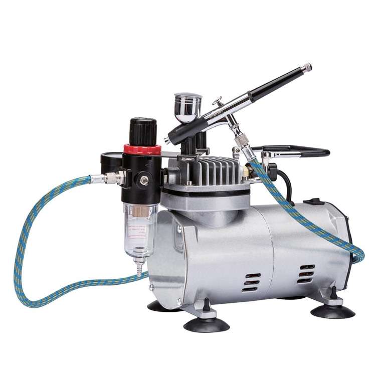 High PSI Air Compressor Airbrush Kit med ledning
